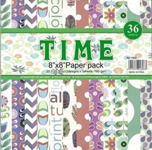 ДИЗАЙНЕРСКИ БЛОК 8" х 8" - TIME