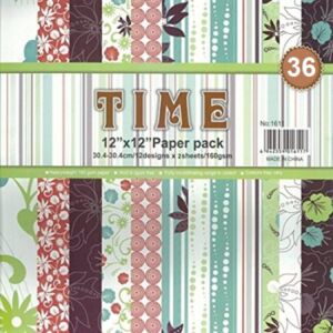 ДИЗАЙНЕРСКИ БЛОК 12" х 12" - TIME1611
