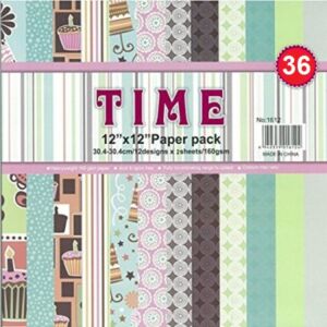 ДИЗАЙНЕРСКИ БЛОК 12" х 12" - TIME1612