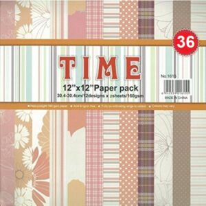 ДИЗАЙНЕРСКИ БЛОК 12" х 12" - TIME1615