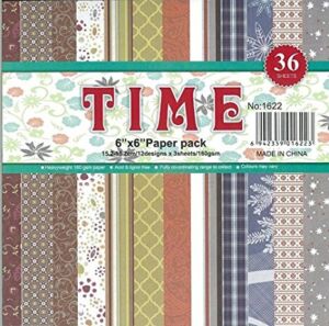 ДИЗАЙНЕРСКИ БЛОК 6" х 6" - TIME