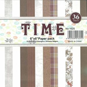 ДИЗАЙНЕРСКИ БЛОК 6" х 6" - TIME