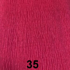 КРЕП ХАРТИЯ ЕДНОЦВЕТНА - 50 х 250 cm - ЦВЯТ 35 - Червена