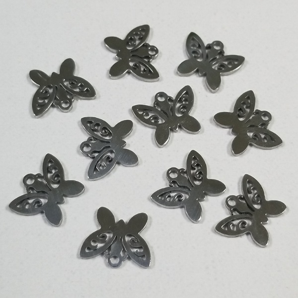 Стомана - висулка - пеперудка - 10 броя