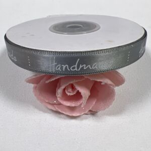 Сатенена лента с надпис "Handmade" - 1 cm - 02