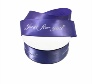 Сатенена лента с надпис "Just for You" - 40 mm - 02
