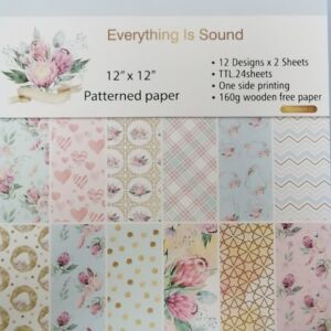 ДИЗАЙНЕРСКИ БЛОК 12" х 12" - EVERYTHING IS SOUND