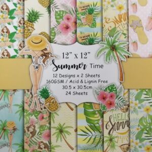ДИЗАЙНЕРСКИ БЛОК 12" х 12" - SUMMER TIME