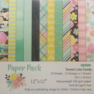 ДИЗАЙНЕРСКИ БЛОК 12" х 12" - SWEET LIKE CANDY