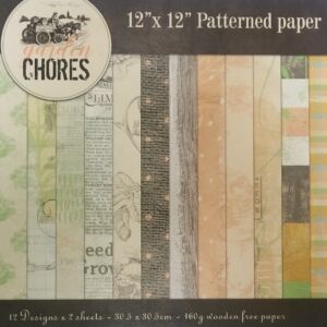 ДИЗАЙНЕРСКИ БЛОК 12" х 12" - GARDEN CHORES