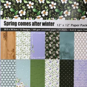 ДИЗАЙНЕРСКИ БЛОК 12" х 12" - SPRING COMES AFTER WINTER