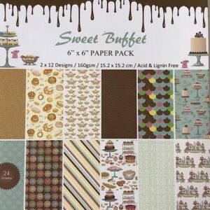 ДИЗАЙНЕРСКИ БЛОК 6" х 6" - SWEET BUFFET
