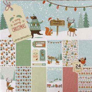 ДИЗАЙНЕРСКИ БЛОК 6" х 6" - VERY MERY CHRISTMAS