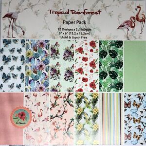 ДИЗАЙНЕРСКИ БЛОК 6" х 6" - TROPICAL RAINFOREST