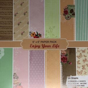 ДИЗАЙНЕРСКИ БЛОК 6" х 6" - ENJOY YOUR LIFE