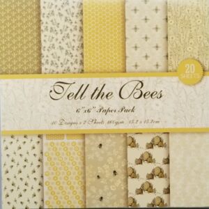 ДИЗАЙНЕРСКИ БЛОК 6" х 6" - Tell the Bees