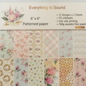 ДИЗАЙНЕРСКИ БЛОК 6" х 6" - EVERYTHING IS SOUND