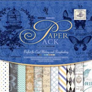ДИЗАЙНЕРСКИ БЛОК 12" х 12" Retro Series - 24 страници