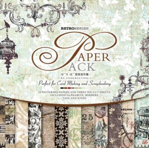 ДИЗАЙНЕРСКИ БЛОК 12" х 12" Retro Series - 24 страници + 3
