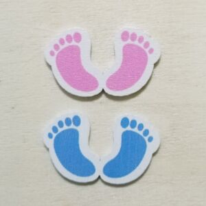 ДЪРВЕНИ ДЕКОРАЦИИ КРАЧЕНЦА - 20 бр. - СИНИ