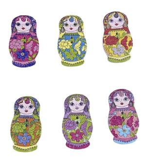 КОПЧЕТА ДЪРВЕНИ - МАТРЬОШКИ - 20 бр