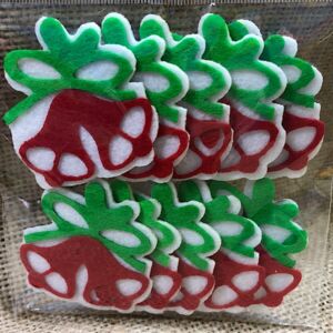 Коледни фигурки от филц - Камбанки - 40 бр.