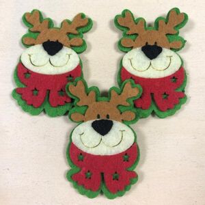 Коледни фигурки от филц - Еленче - 5 бр.