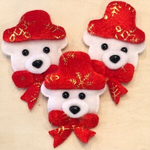 Коледни фигурки от филц - Мечета - 20 бр.