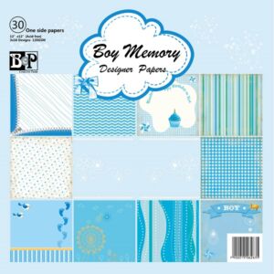 ДИЗАЙНЕРСКИ БЛОК 12" х 12" - BOY MEMORY