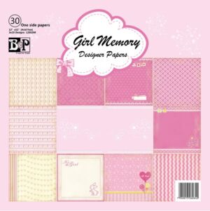 ДИЗАЙНЕРСКИ БЛОК 12" х 12" - GIRL MEMORY