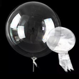 Bubble / Бъбъл Балон - прозрачен - 22 см - 50 броя