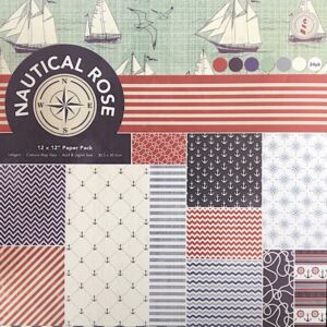 ДИЗАЙНЕРСКИ БЛОК 12" х 12" - NAUTICAL ROSE