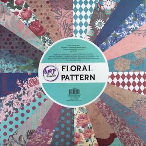 ДИЗАЙНЕРСКИ БЛОК 12" х 12" - ДВУСТРАНЕН - FLORAL PATTERN