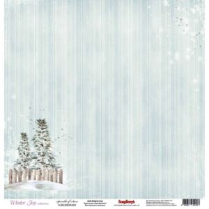 Дизайнерски блок 12" х 12" Scrapberry Sprinkle of Snow