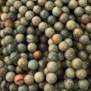SILVER LEAF JASPER - 6 - 8 -10 mm