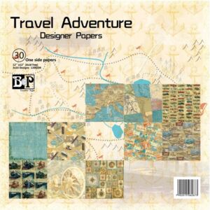 ДИЗАЙНЕРСКИ БЛОК 12" х 12" - TRAVEL ADVENTURE