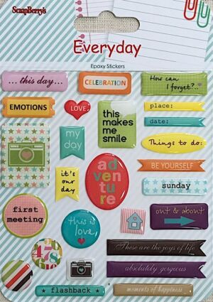 ДЕКОРАЦИИ К-Т - Стикери - Everyday - Scrapberry`s