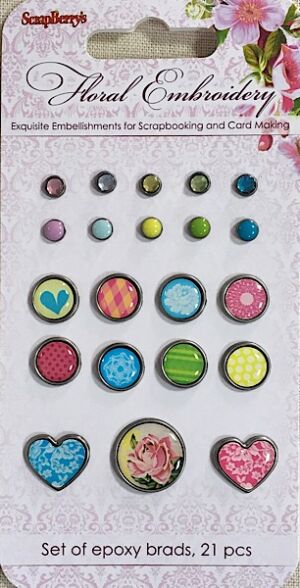 БРАДС к-т Floral Embroidery - Scrapberry`s