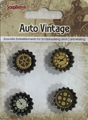 ДЕКОРАЦИИ КАПАЧКИ - Auto Vintage - Scrapberry`s