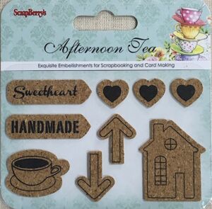 К-Т КОРКОВИ ДЕКОРАЦИИ Afternoon Tea - Scrapberry`s